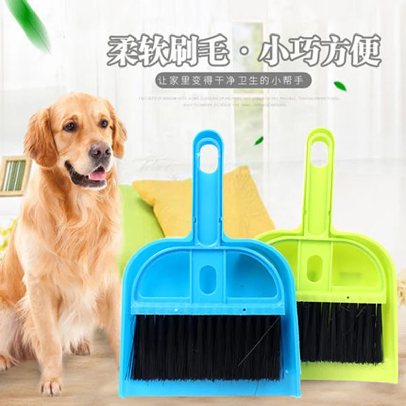 Портативный Мини Совок комплект Pooper Scooper очистки собака Кот отходов метла + корма