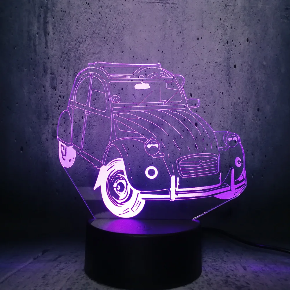 Модель автомобиля 3D светодиодный светильник классический винтажный