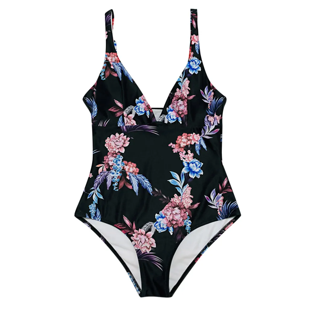 Women Beachwear 1 Piece Bandage Bikini Swimsuit Suit Bodysuits With Pad Bohemian Summer wimming pool Sea Bathing | Спорт и
