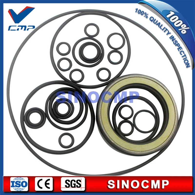 

SK200-6E hydraulic main pump service seal kit, repair seals for Kobelco excavator rubber oil seal , 3 month warranty