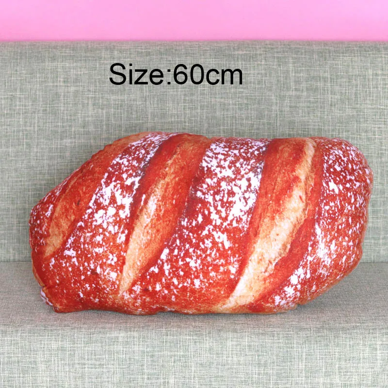 red bread-60cm Моделирование древесины текстуры Большой ивы Пирс моделирование съемные моющиеся подушки для дивана домашние декоративные - Цвет: red bread-60cm