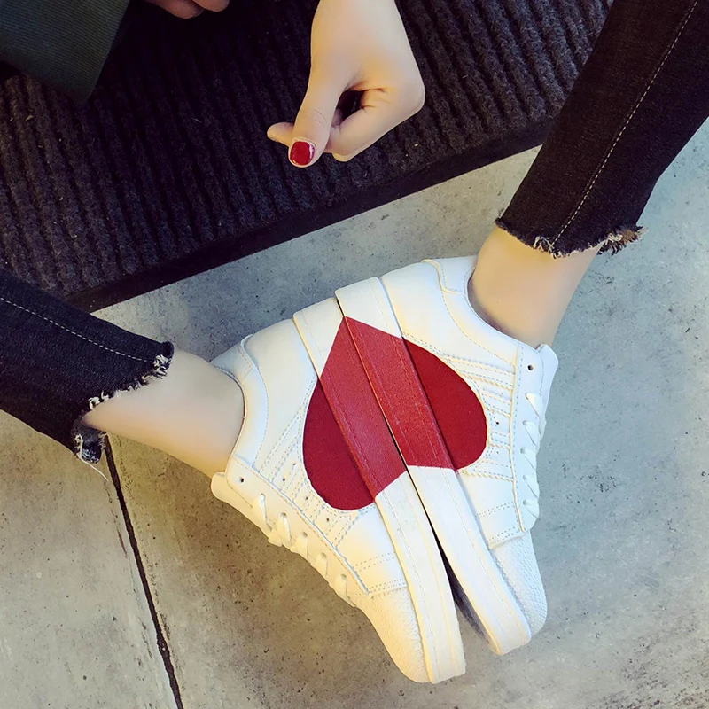 Zenvbnv 2018 Unisex Walking Shoes Breathable Pu Skateboarding Lover's Sneakers White Trainers Sport Size 36-44 | Спорт и