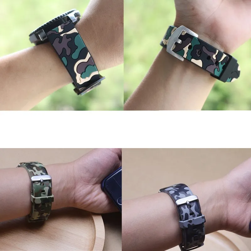 Камуфляжный силиконовый ремешок для Huami Amazfit Bip BIT PACE Lite, Молодежные умные часы, модные сменные браслеты на запястье для amazfit bip