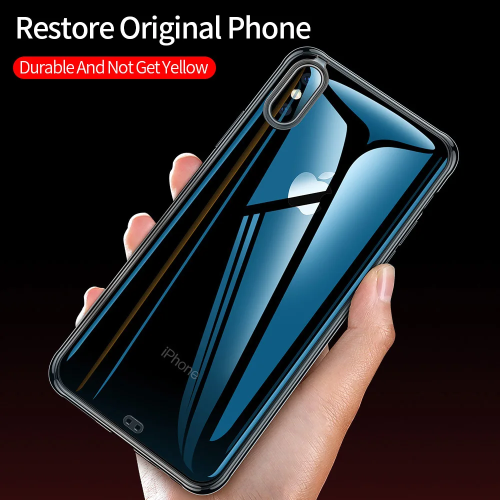 YKZ прозрачный чехол из ТПУ для iPhone X XS ультра тонкий мягкий полный Чехол iPhoneXS iPhoneX