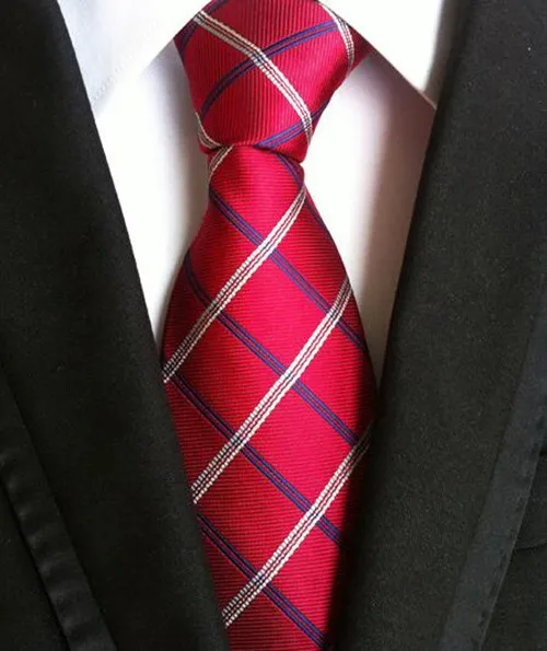 Мужской галстук модные мужские галстуки 8 см полосатые в клетку жаккардовые