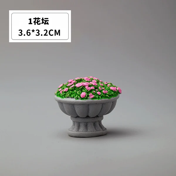 flower bed BAIUFOR миниатюры мини цветок кровать пожарный гидрант уличный светильник индикатор почтовый ящик модель Фея садовый декор Террариум фигурки - Цвет: flower bed