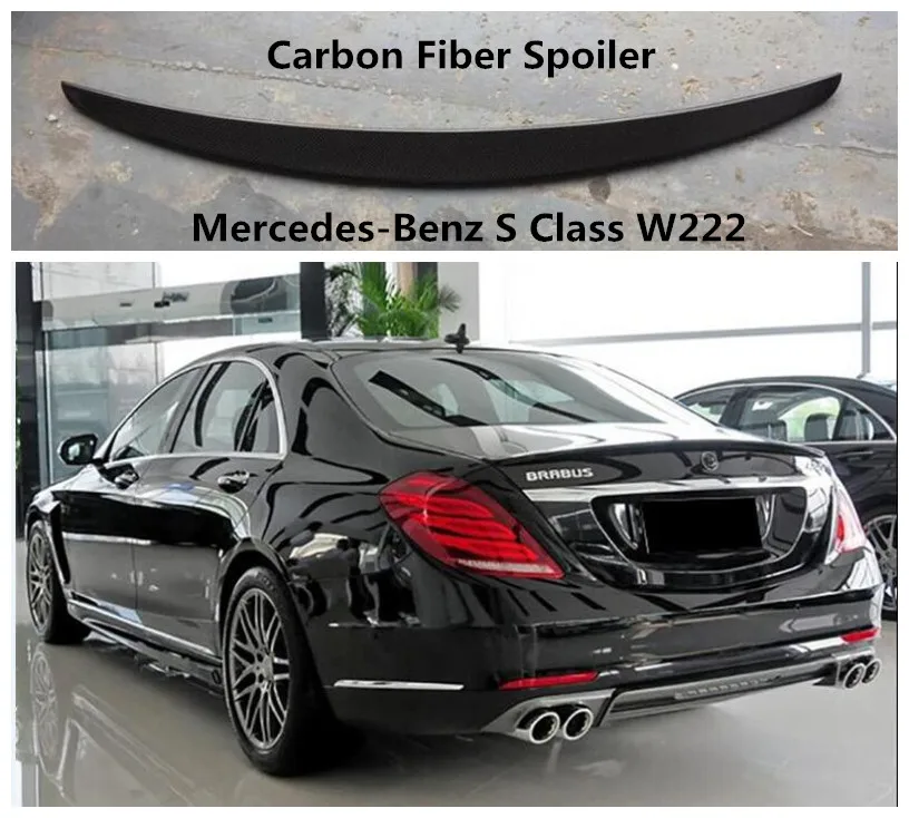 Спойлер из углеродного волокна для Mercedes-Benz S Class W222 2014-2019 высококачественные