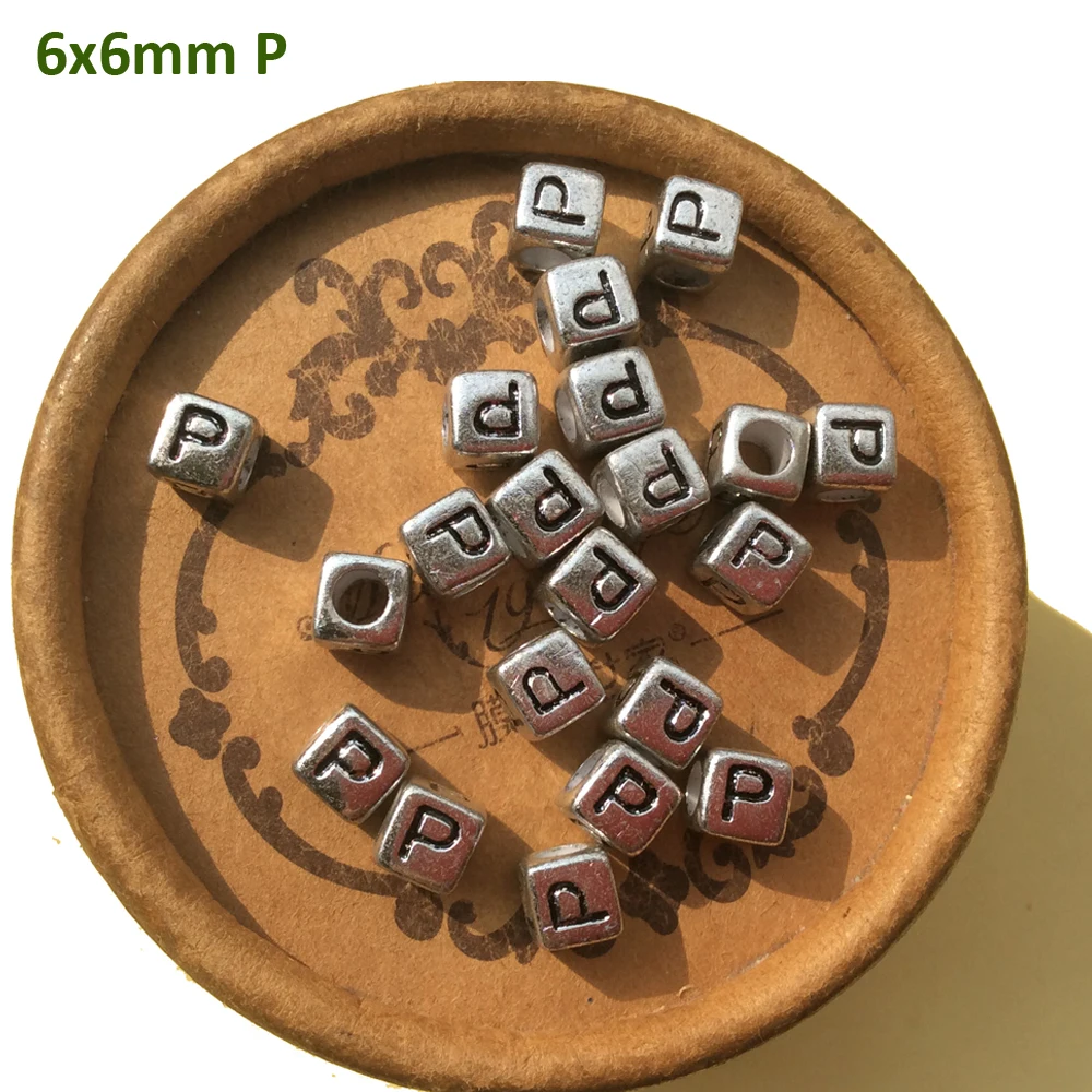 2600 шт 6 мм акриловый Серебряный letra r plateada Cube один Алфавит A B C D E F G I J K L M N O P Q R S T TO Z