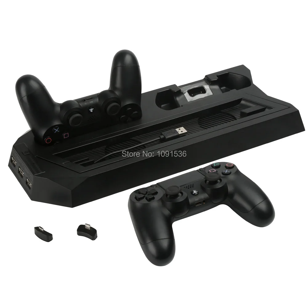 Док-станция 2 в 1 для PS4 вертикальное охлаждающее зарядное устройство с двумя