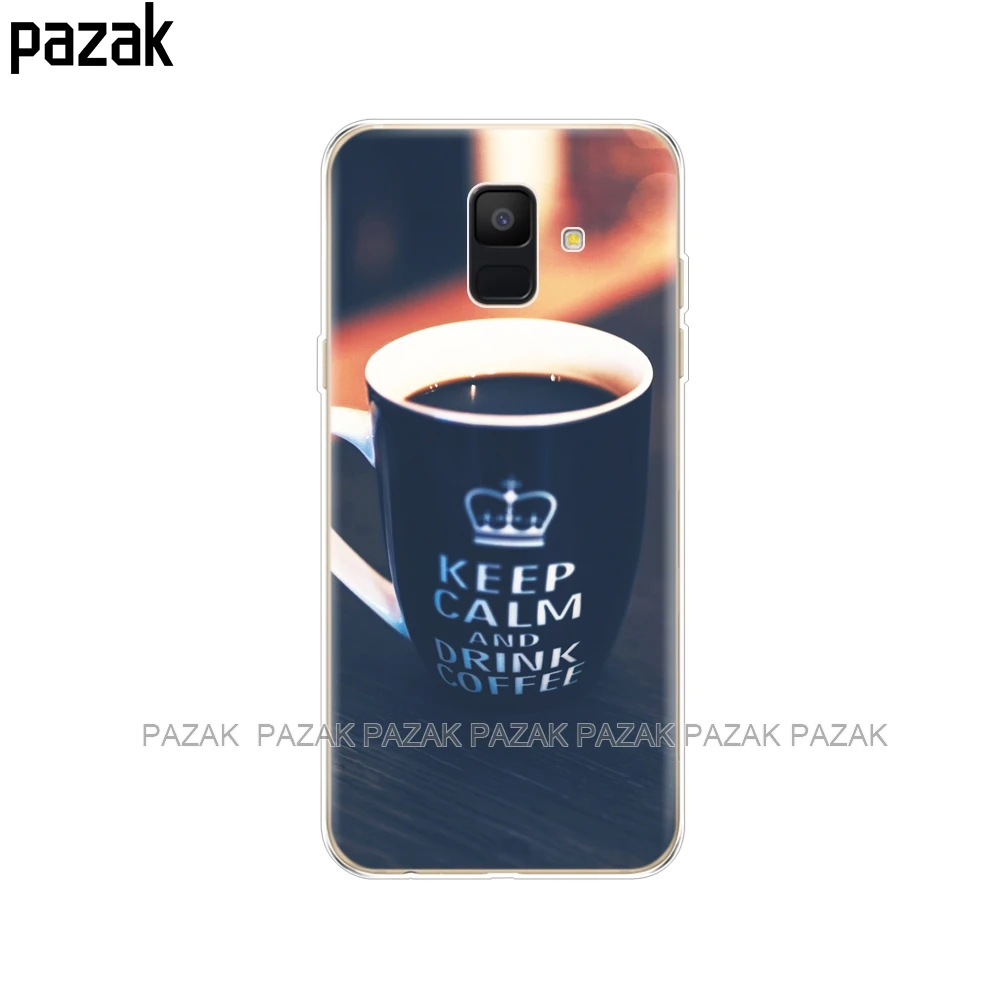34267 Силиконовый чехол для телефона samsung Galaxy A6 Dual SIM SM A600 A600F, мягкая задняя крышка из ТПУ для samsung A6 Plus A605 A605F, новинка - Цвет: 34267