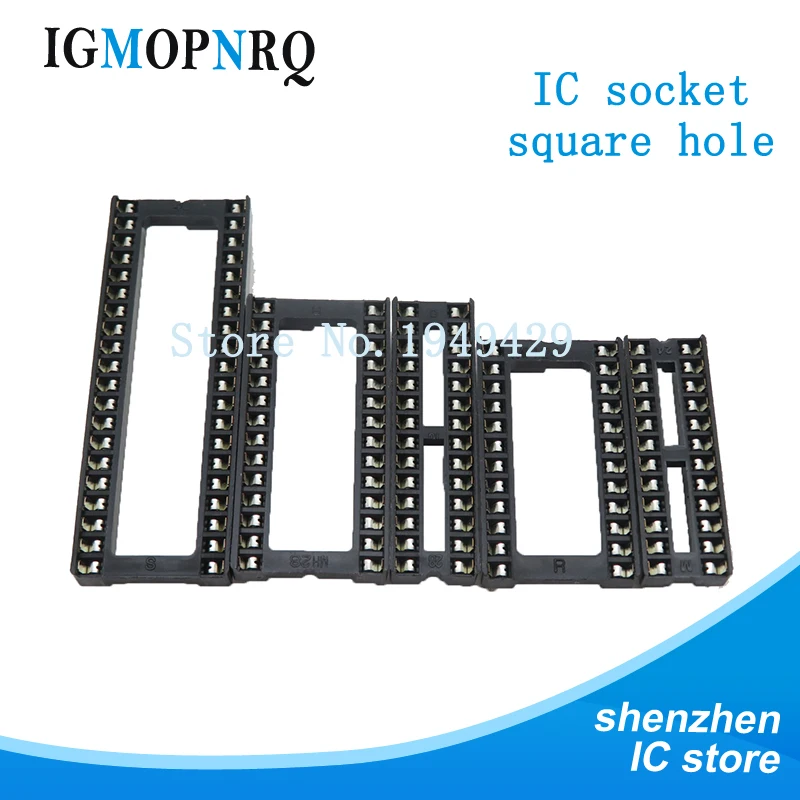 10 шт. разъемы IC DIP6 DIP8 DIP14 DIP16 DIP18 DIP20 DIP28 контакты разъем DIP Socket 6 8 14 16 18 20 24 28 контактов