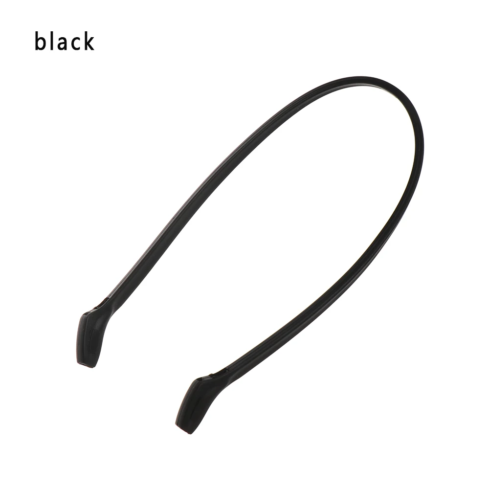 Black 1 шт. силиконовые Регулируемые очки ремешок для солнцезащитных очков спортивный ремешок шнур держатель для детей Взрослые аксессуары для глаз - Цвет: Black