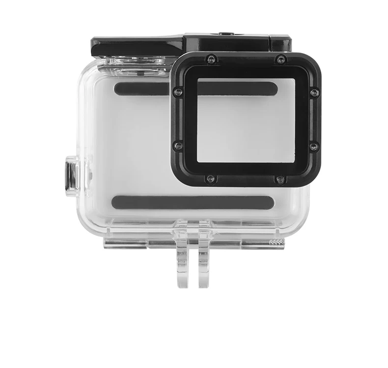 Hero7 Водонепроницаемый чехол Корпус для дайвинга 45 м подводный+ Сенсорная задняя дверь Крепление для GoPro Hero 7 серебряный белый Go Pro Аксессуары