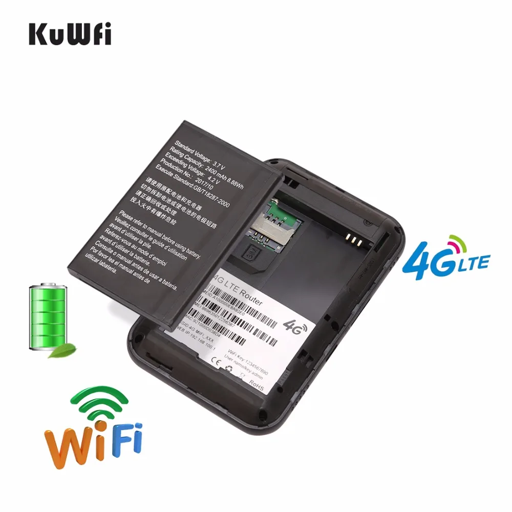 KuWFi 4G беспроводной маршрутизатор Lte переносной 3g/4G Wifi роутер мобильный точка