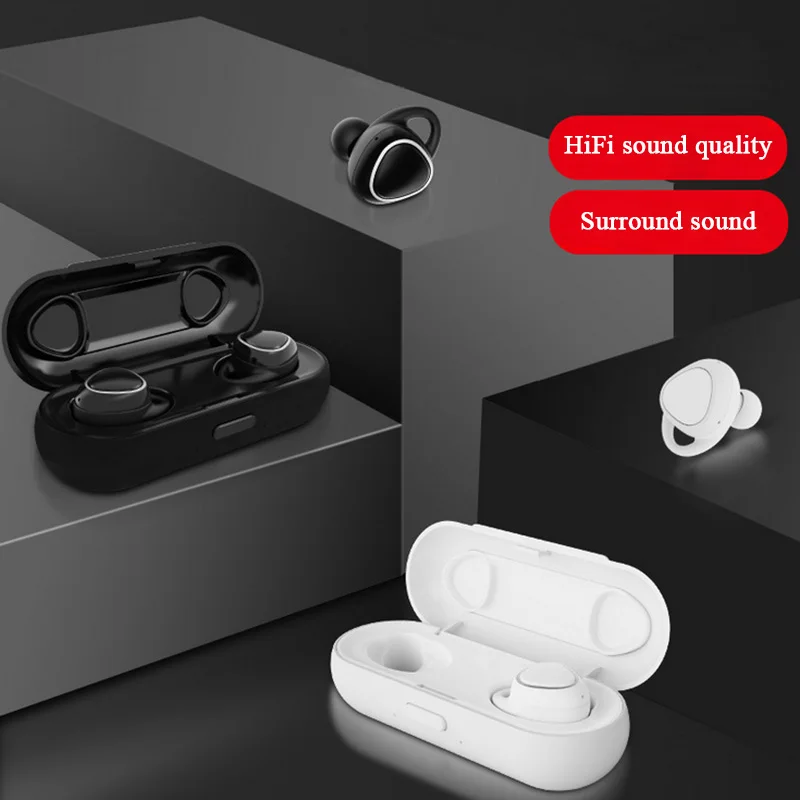 Moloke мини TWS наушники Bluetooth 5,0 спортивная гарнитура беспроводные наушники с зарядным устройством