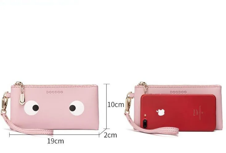 Doodoo новый бренд милые Обувь для девочек длинные Женские Кошельки Для женщин