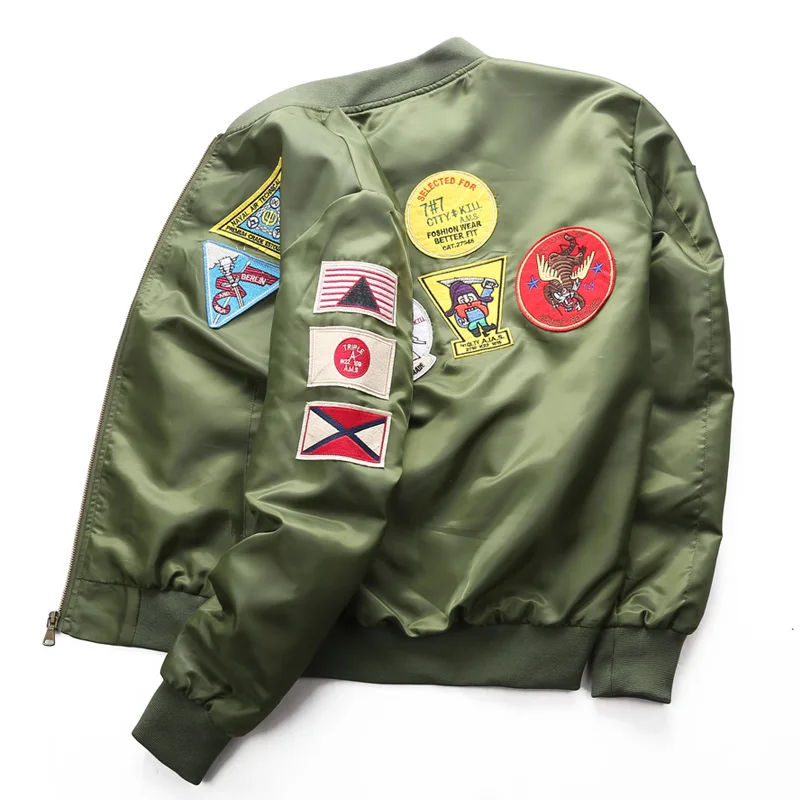 Куртка мужская летная Бомбер пилот ВВС брендовая одежда весна осень|force jacket|jacket