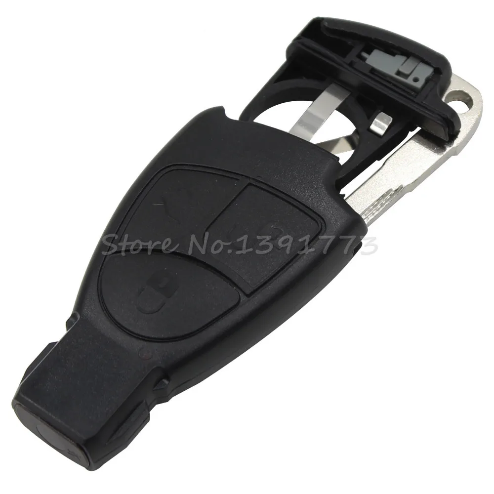 DANDKEY 3 кнопки Smart Remote Key Shell для Mercedes Benz MB C E ML S SL SLK CLK AMG мягкий держатель батареи