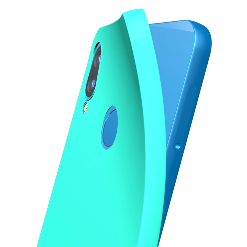 Мягкий чехол для huawei P20 Lite силикон Карамельный цвет Coque матовая крышка смешные