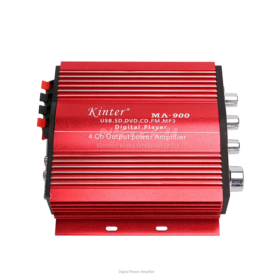 Автомобильный усилитель мощности MA 900 Kinter цифровой плеер Hi Fi стерео 4x30 Вт RMS AUX SD USB