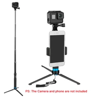telesin mini selfie stick pole 3 way monopod tripod mount for gopro hero 7 6 5 dji osmo pocketaction xiaoyi camera accessorie