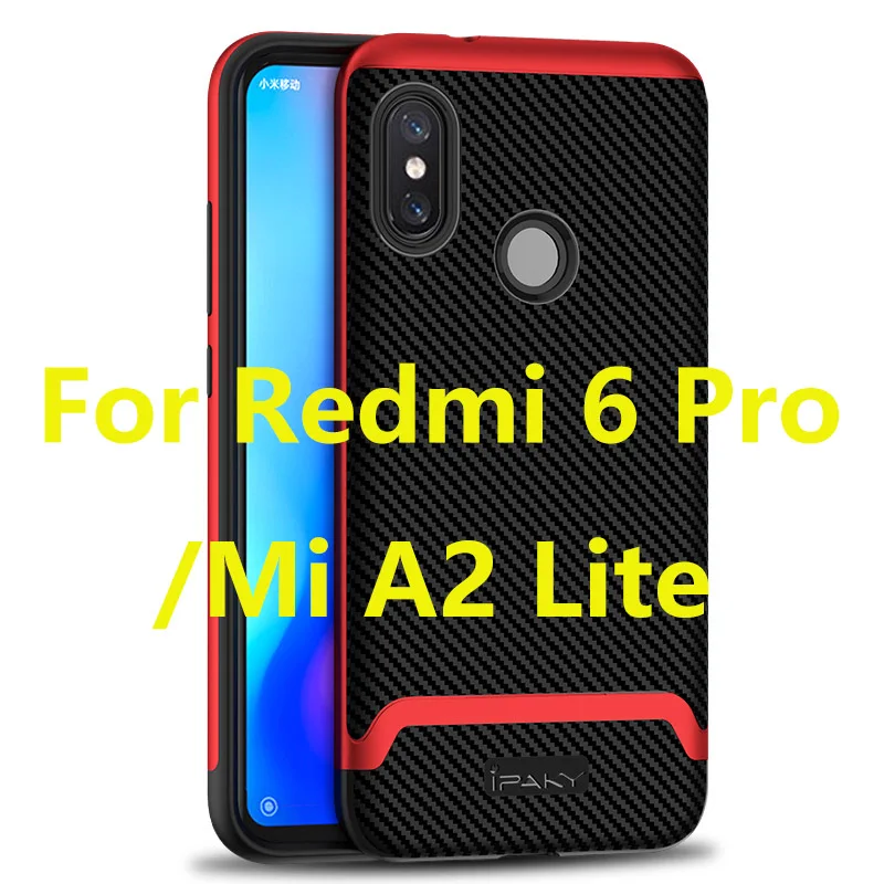 IPAKY чехол для телефона силиконовые+ крышка ПК на для Xiaomi Redmi 6 Pro 6A 6Pro A A2 лайт Lite A2Lite Redmi6A 2/3/4 16/32/64 ГБ Xiomi бампер
