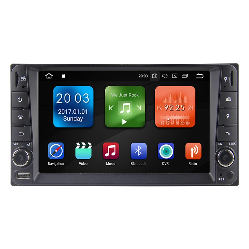 2 Din Android 8 1 Автомобильный мультимедийный плеер Радио Стерео Gps Navi для Toyota Hilux Corolla