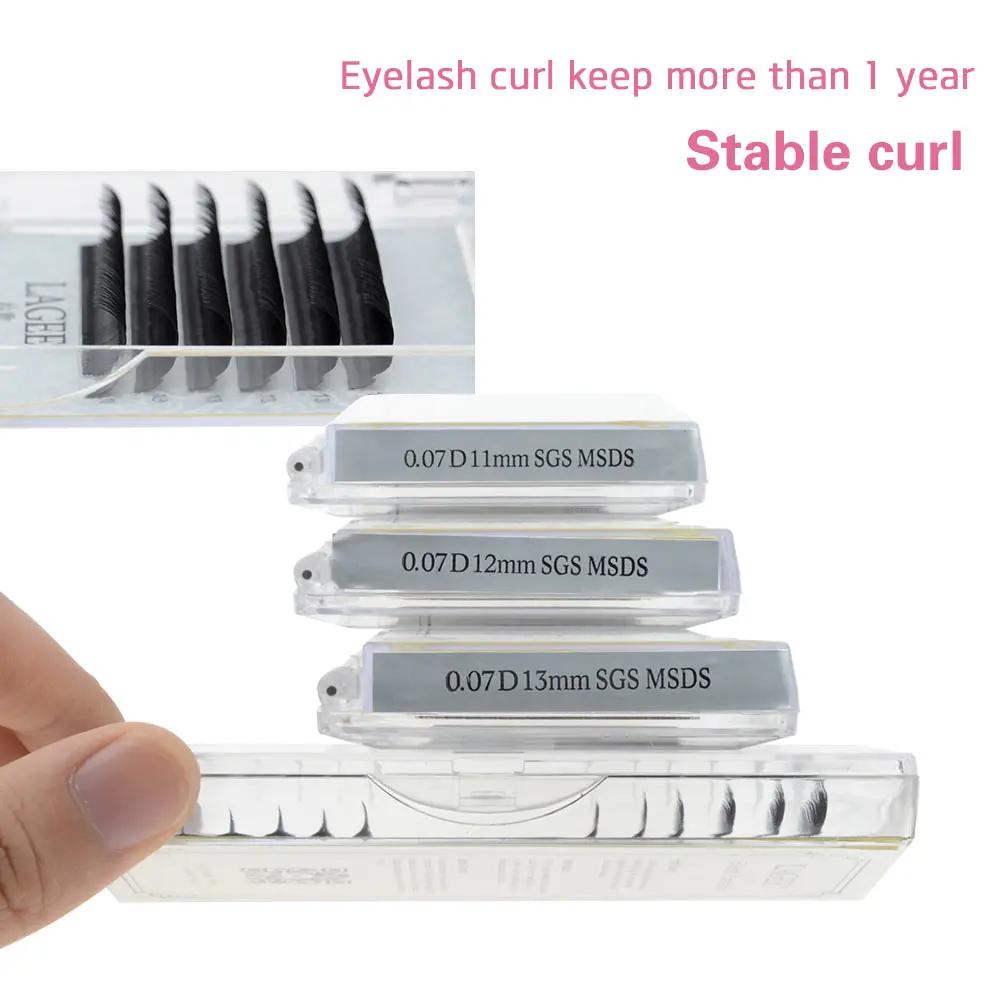 LAGEE Индивидуальные ресницы 7-15 мм Mix Премиум Искусственные ресницы Минк Расширение ресниц Темно-черные ложные ресницы мягкая нагараку линия.