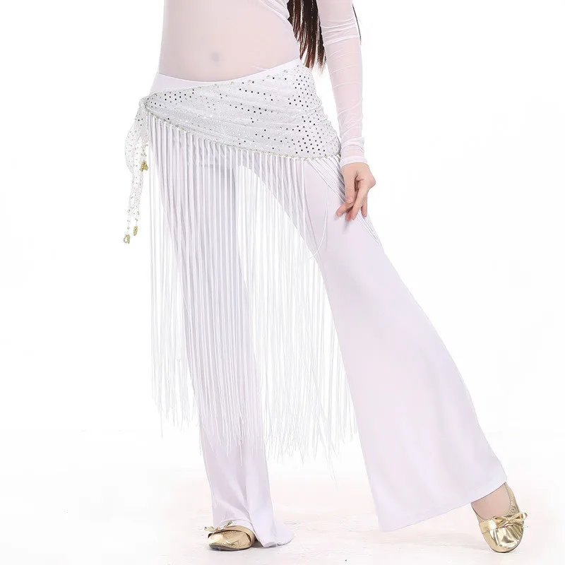 Женский костюм для танца живота танцевальный шарф с длинными кисточками и