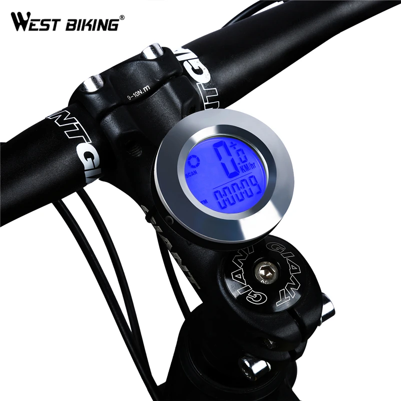 WEST BIKING беспроводной компьютер для велосипеда водонепроницаемый секундомер