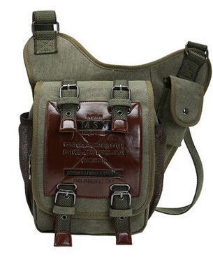 Новая Европейская и американская модная холщовая мужская сумка мессенджер через