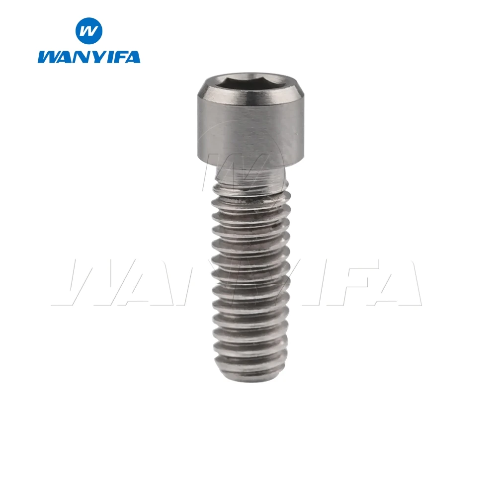 M4x13.5 Titanium Wanyifa Винт С Титановым болтом M4x10 13,5 15 20 25 мм маленькая головка клеймо для велосипеда задний/передний переключатель H/L Регулировка - Цвет: M4x13.5 Titanium