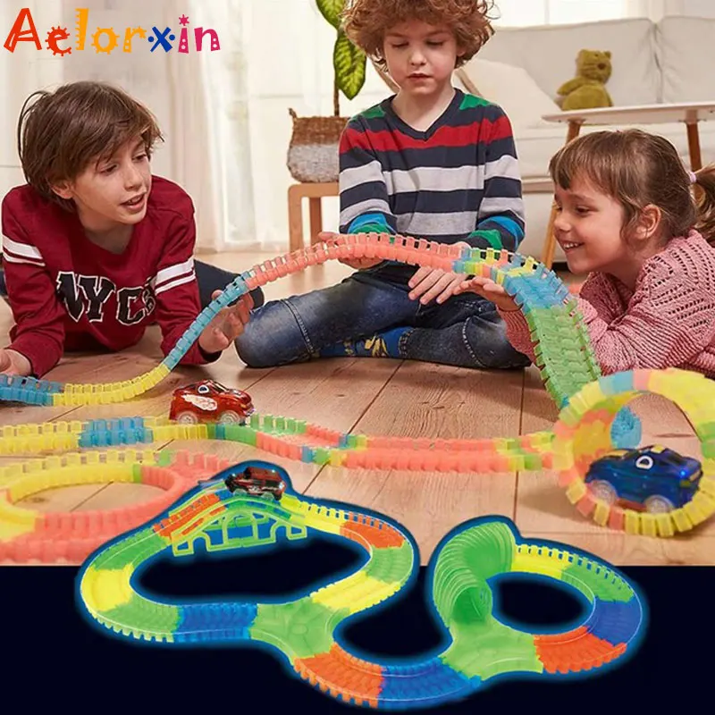 Игрушечный трек горки Aelorxin 60 560 шт. для самостоятельной сборки гоночный