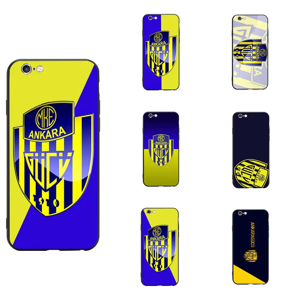Turkey Soccer MKE Ankaragucu Club Logo Theme Soft TPU Phone Cases For iPhone 6/6s/7/7s/8s/X/XR/MAX Silicon Case Bumper |
