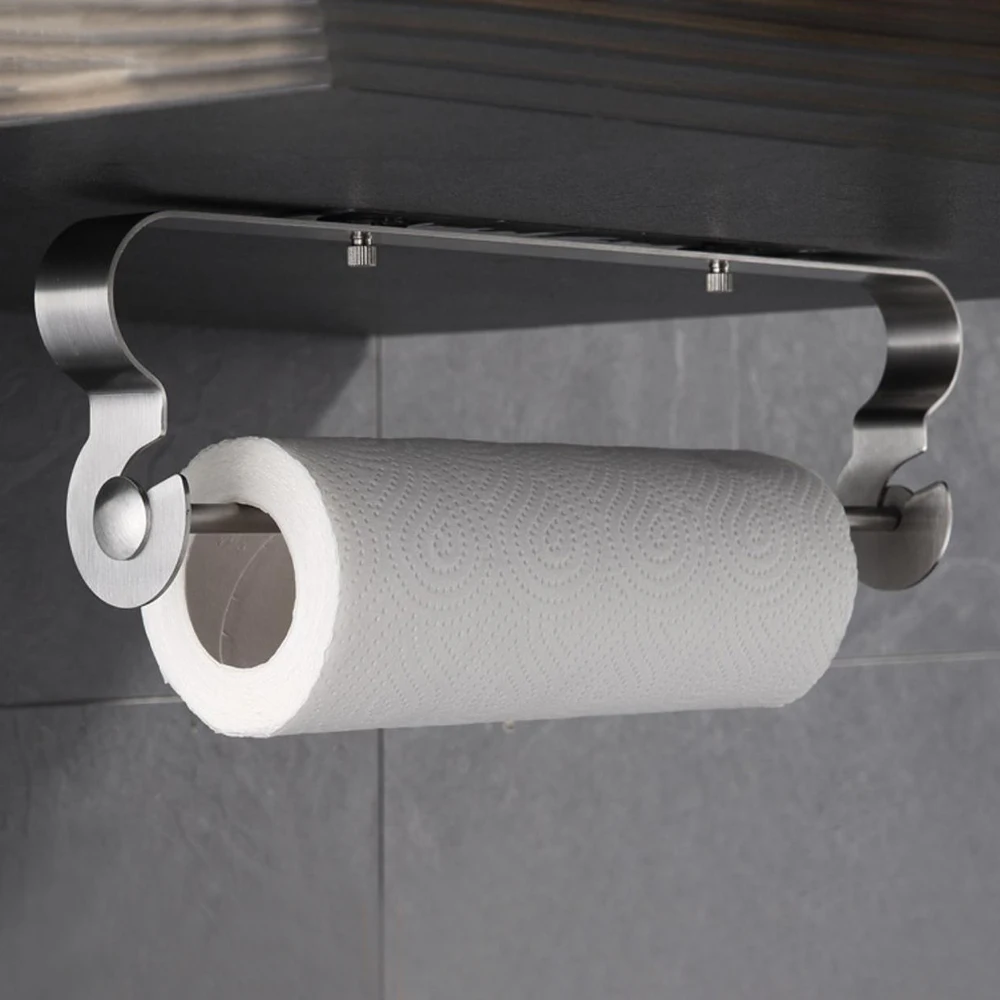 

Stainless Steel Matt Kitchen Roll Holder Kitchen Roll Dispenser Kitchen Paper Holder Tissue Holder Storage Organizer