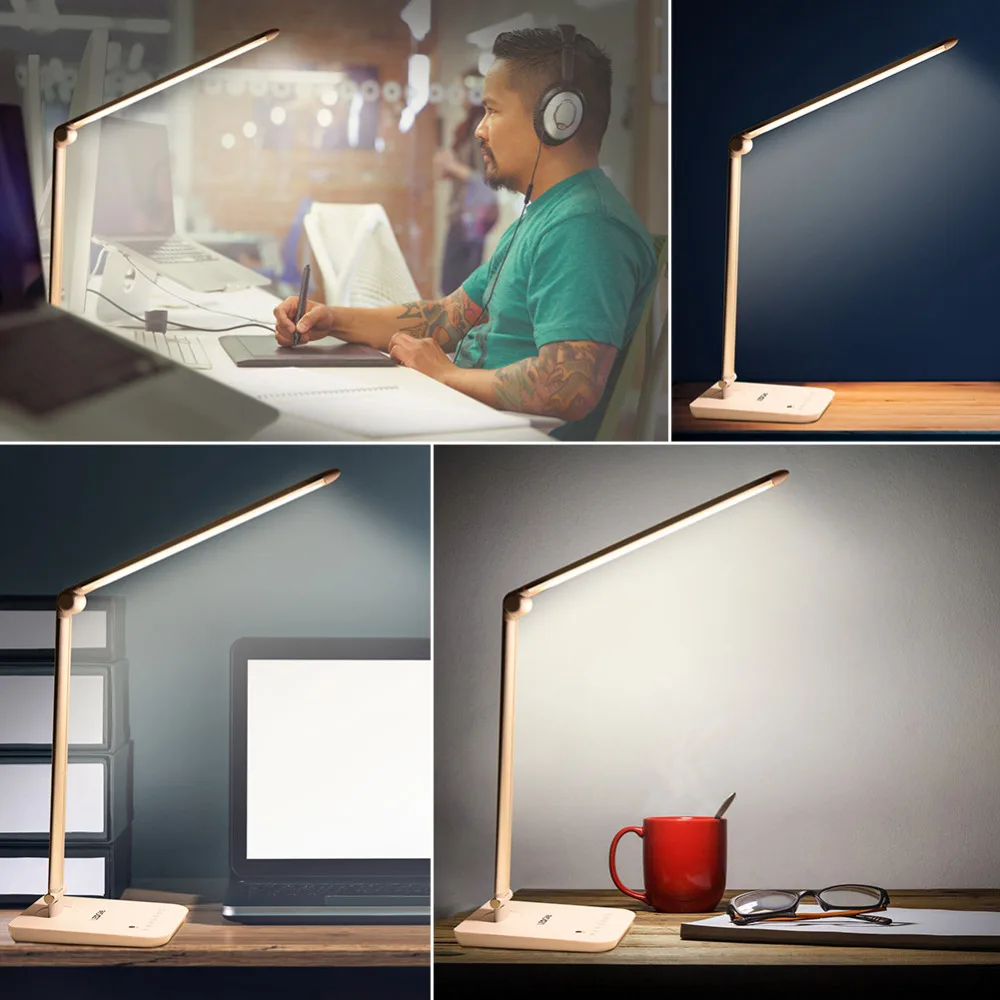 Светодиодный GLE высококачественные складные настольные лампы высокого качества