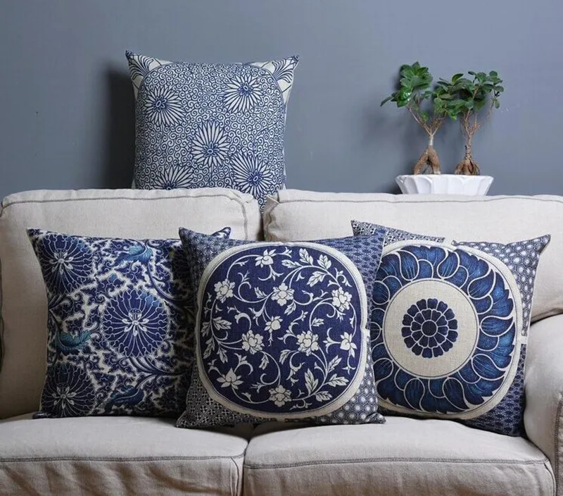 Винтажный декоративный чехол для дивана с геометрическим принтом|cushion cover|decorative