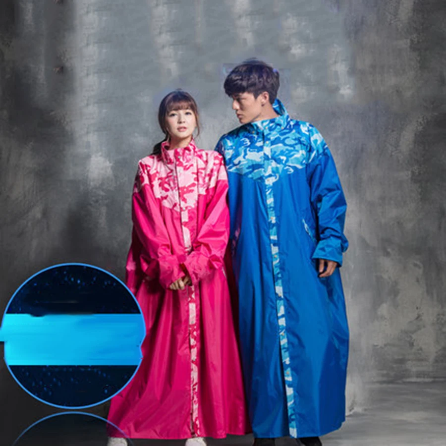 Водонепроницаемый женский плащ длинное пончо Мужской с капюшоном мотоцикл