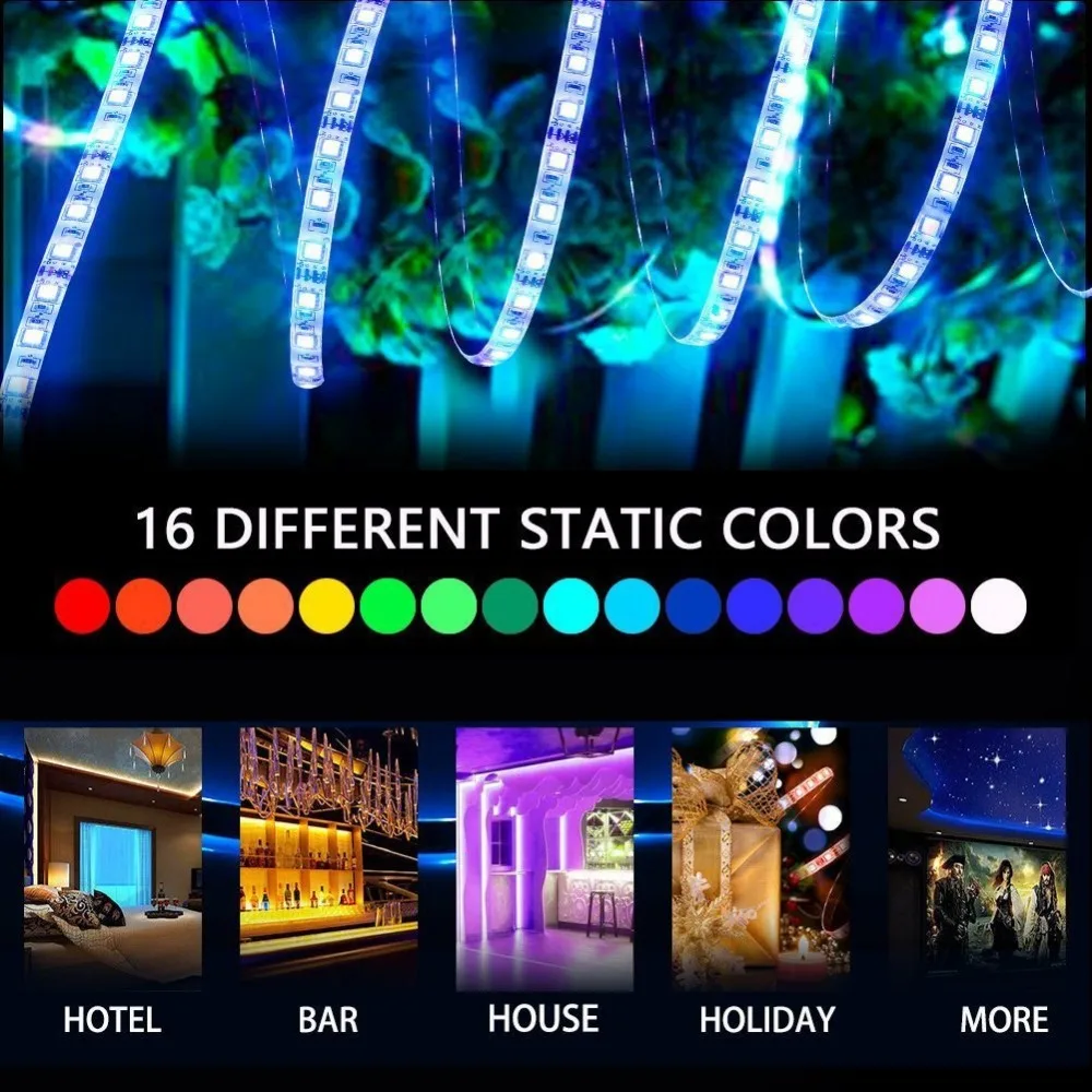 BLYN ТВ свет DC12V 2 м WI FI Подсветка Водонепроницаемый 5050 RGB Светодиодные ленты полный