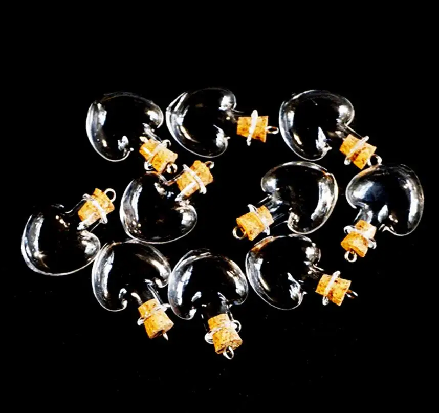 500 шт. подвеска в виде сердца|essential oil vial|glass perfume bottleperfume glass bottle |