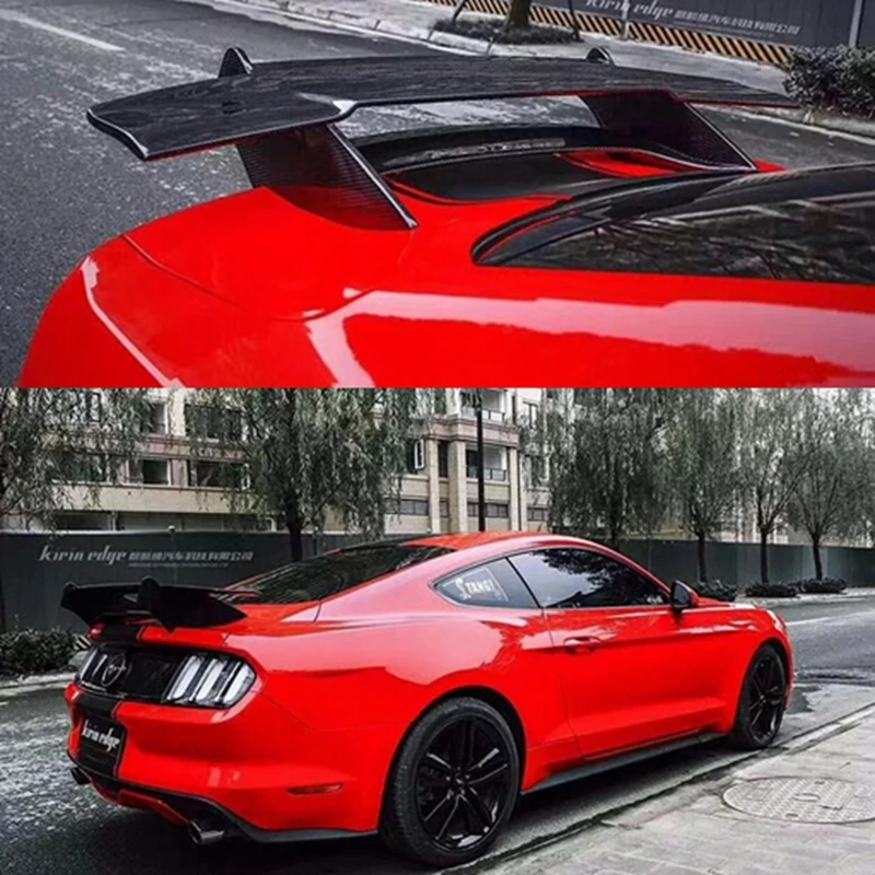 Углеродное волокно заднее крыло багажника выступ Спойлеры подходит для Ford Mustang