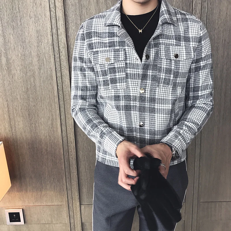 Новинка 2020 осеннее пальто Мужская Корейская версия облегающая короткая куртка в