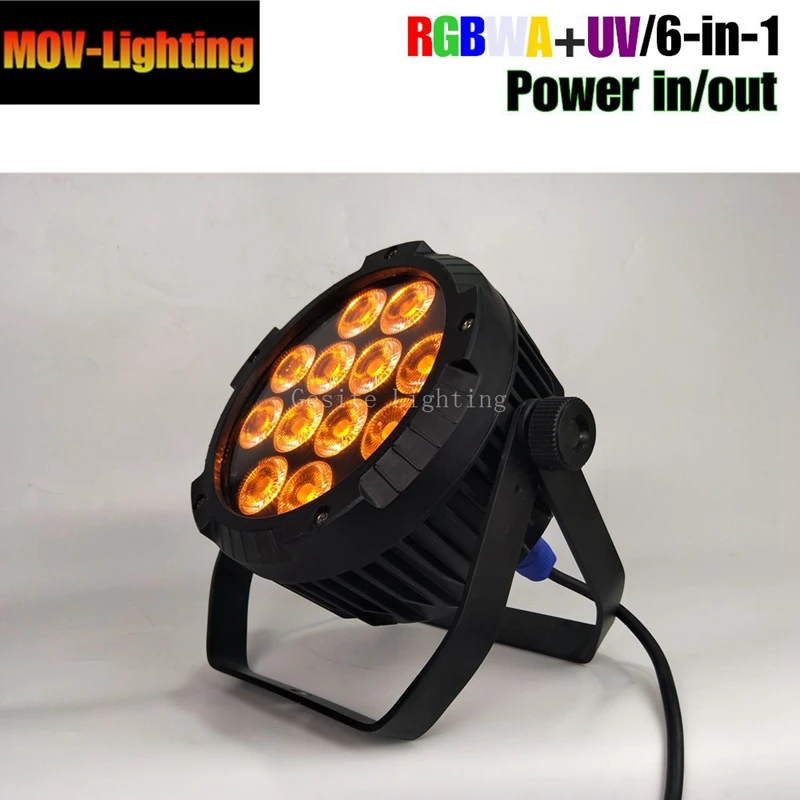 6 шт./лот профессиональное сценическое освещение led par rgbwa uv dmx автоматический звук