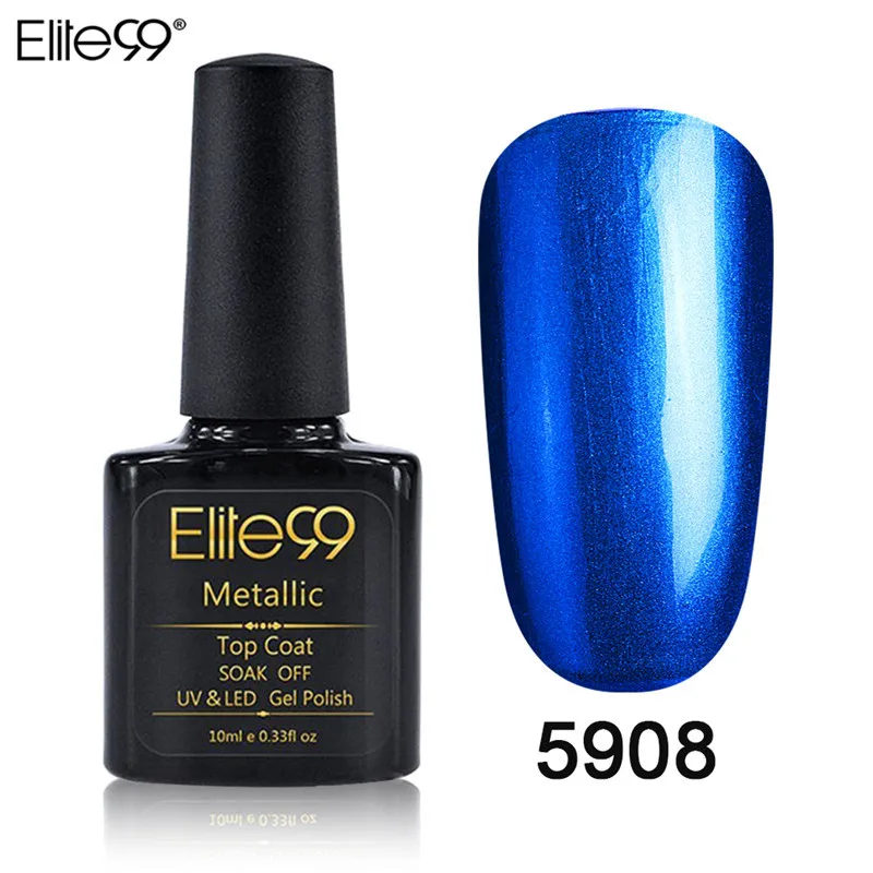 Elite99 Гель-лак УФ Vernis металлическое усиленное верхнее покрытие Базовое покрытие 10 мл Гель-лак для ногтей Маникюрный гель лак для ногтей