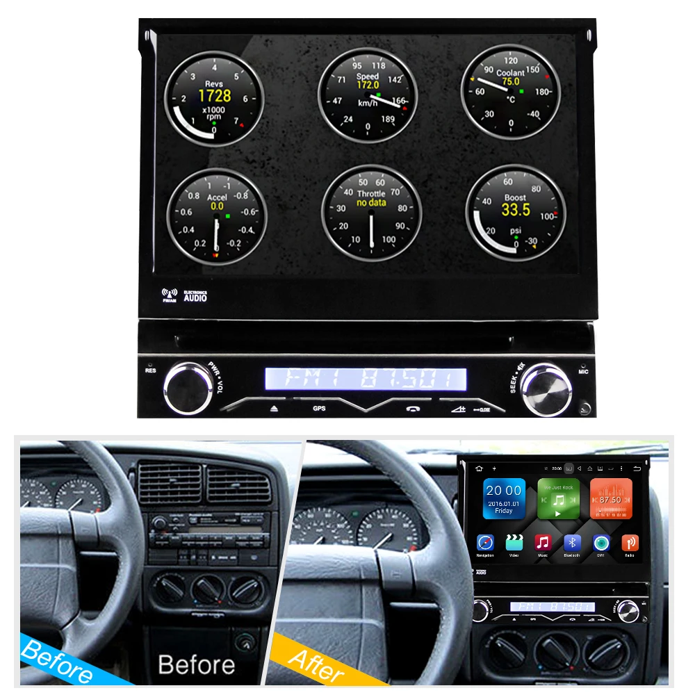 Автомобильный DVD плеер 4 Гб ОЗУ 1 Din Android 8 0 ядер универсальный GPS навигатор стерео