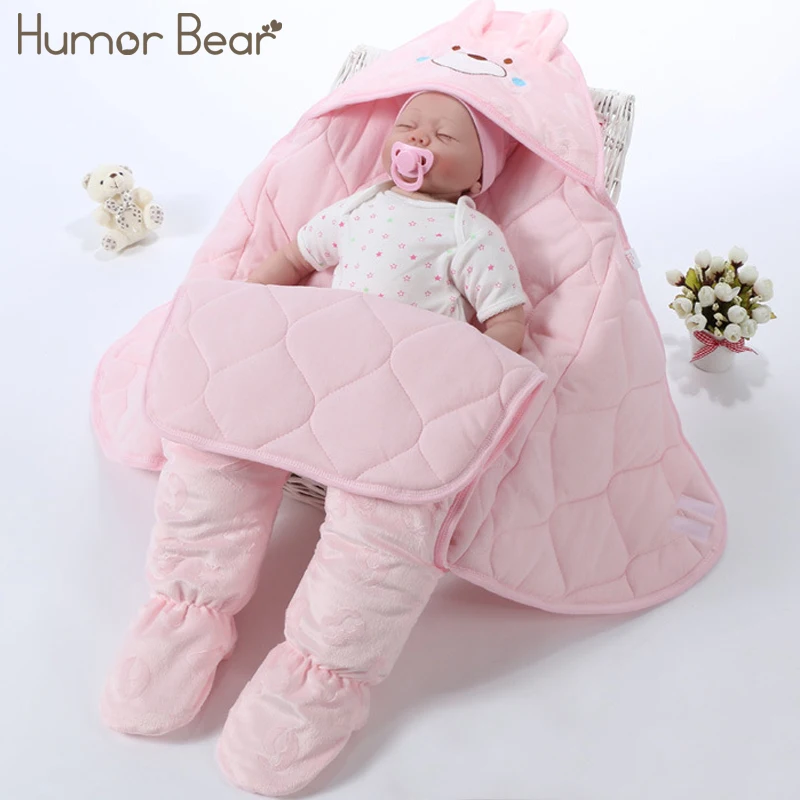 Humor Bear/детский спальный мешок, зимний конверт для новорожденных, теплый спальный мешок, хлопковый детский спальный мешок