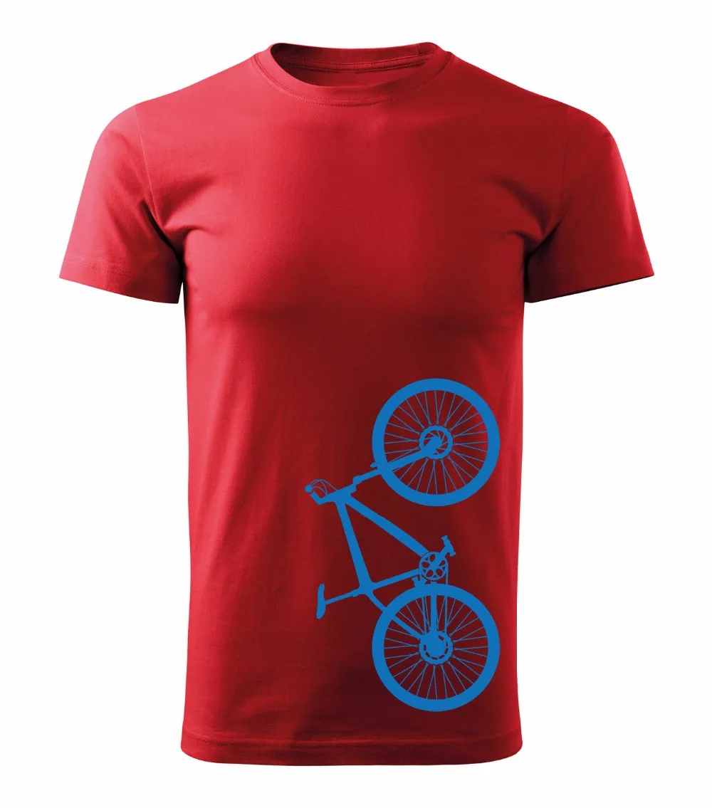 

Men 2019 Summer Round Neck Men's T Shirt Hipster Cool O Neck Tops Biker Cycler Bicycle Mountain Biker Cool Tee shirt