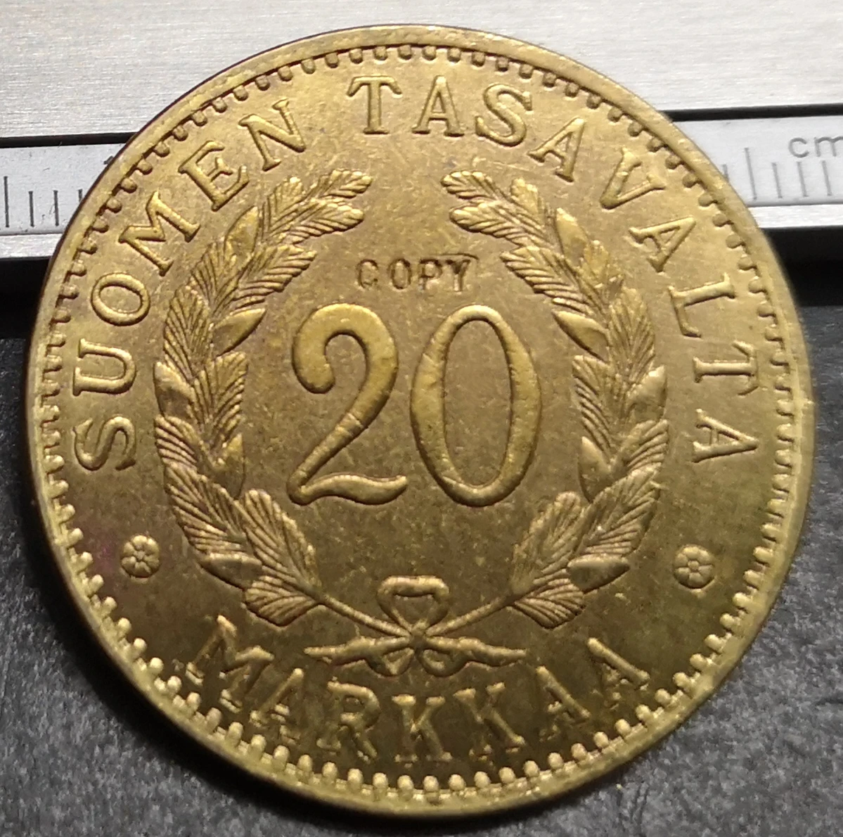 1932 финляндия 20 Markkaa копия редкая монета|Безвалютные монеты| |
