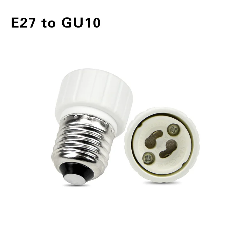 E27 to GU10 Led основание лампы конверсионный держатель конвертер гнездо адаптер GU10 G9 B22 E27 E14 E12 огнеупорный материал для дома светильник и lightitng - Цвет: E27 to GU10