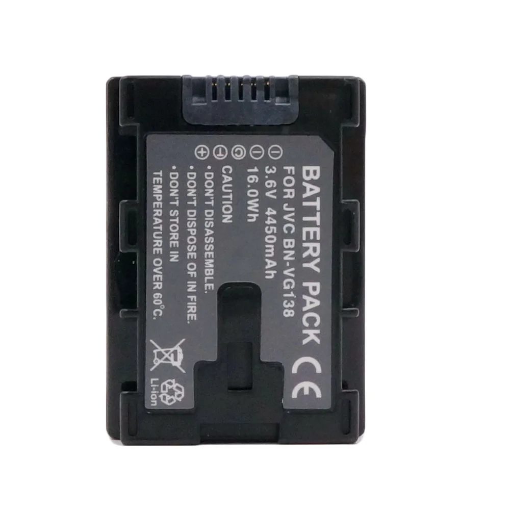 Аккумулятор WHCYonline 4450 мАч BN-VG138 BN VG138 BNVG138 для камеры JVC GZ E10 E100 E245 E265 E565 E575 GX1 G3X G5 GX8 EX210